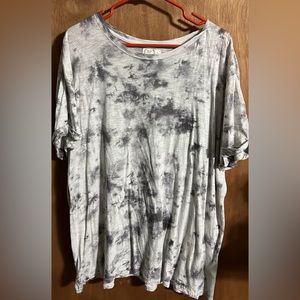 Maurices “24/7 tee” tie-dye oversized tee.